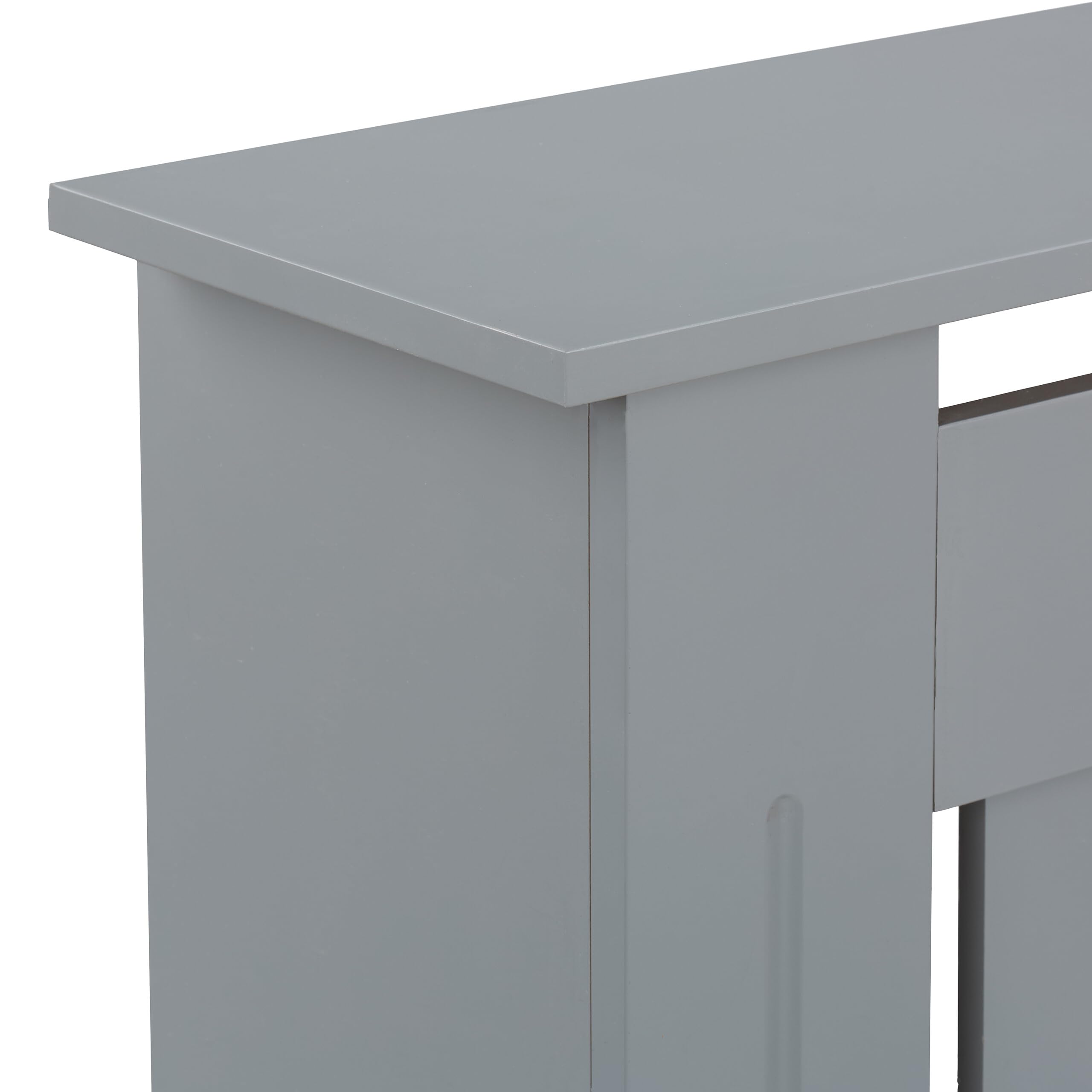Relaxdays Heizkörperverkleidung Landhausstil, HBT 83x152x19 cm, für alte Heizkörper, Heizungsabdeckung Regal, MDF, grau