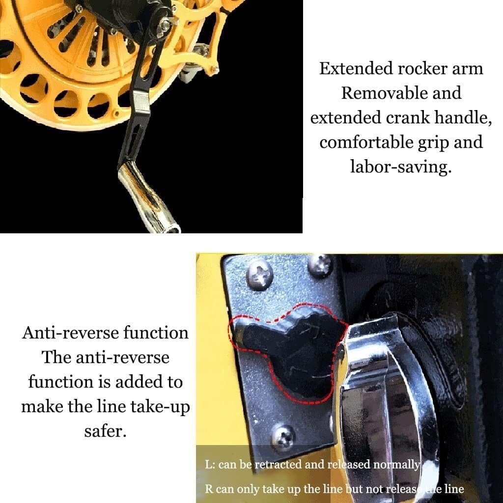 Kite Reel Winder, Kites Professional Reel Grip Wheel Handle,Wind Spinner,Lock Function Outdoor,for Kite Line Flying