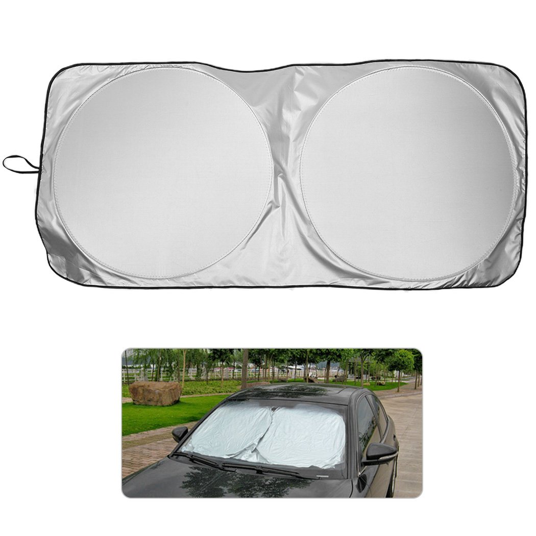 Amazon Cargoolフロントガラスサンシェード車sun Shield Vehicle Uv反射板 ユニバーサル 車 Suvとrv 59 X28 サンシェード 車 バイク
