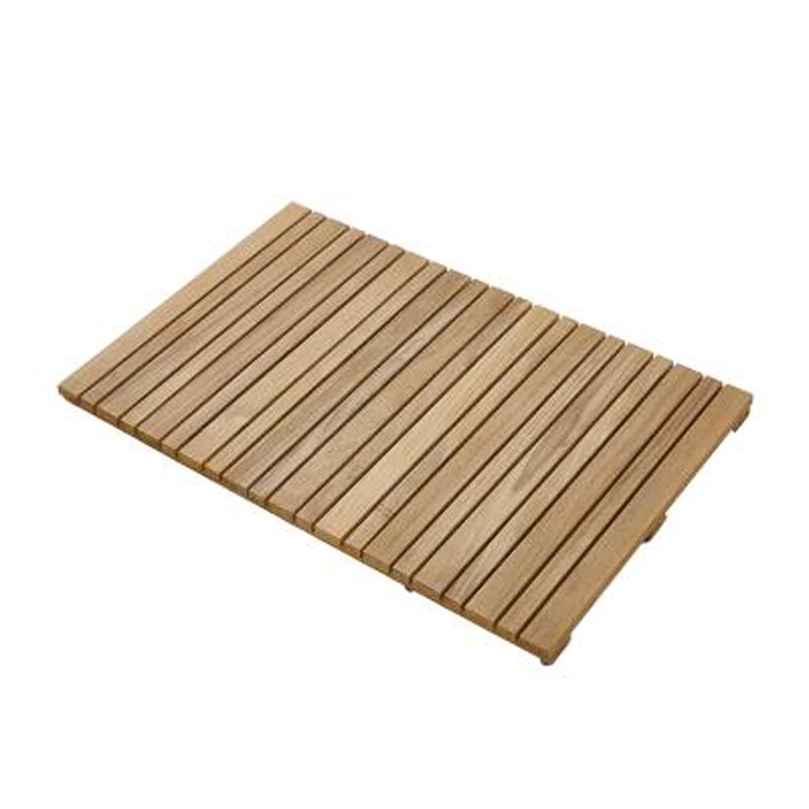 KDDFN Rectangular Wooden Bath Mat,Bamboo Bath Mat,Bath Mats For Bathroom,Outdoor Shower & Spa,Multipurpose Bamboo Mat,with Anti Slip Rubber (75x180cm/30x71in)