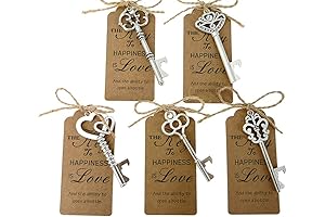 50pcs Skeleton Key Bottle Opener Wedding Party Favor Souvenir Gift with Escort...