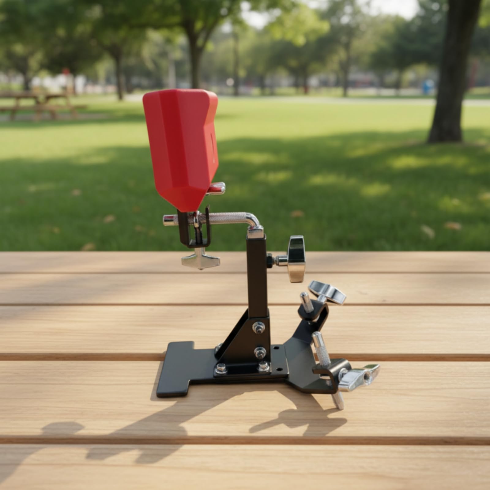 Fußmaschinen Stabil Drum-Pedal Stabil Schlagzeugzubehör für Schlagzeuger, Proberaum , Übungsgerät Mit 5-Zoll Silberner Kuhglocke