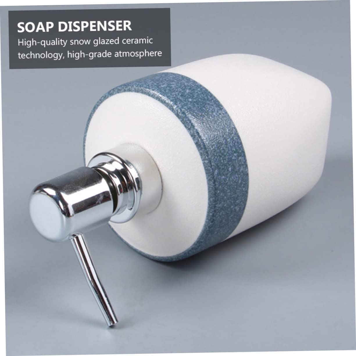 Juego de Accesorios de Baño Diseño Antideslizante de Cerámica Esmaltada Azul Incluye Estante para Jabón y Porta Cepillos, Adecuado para Baño de Hotel o Casa