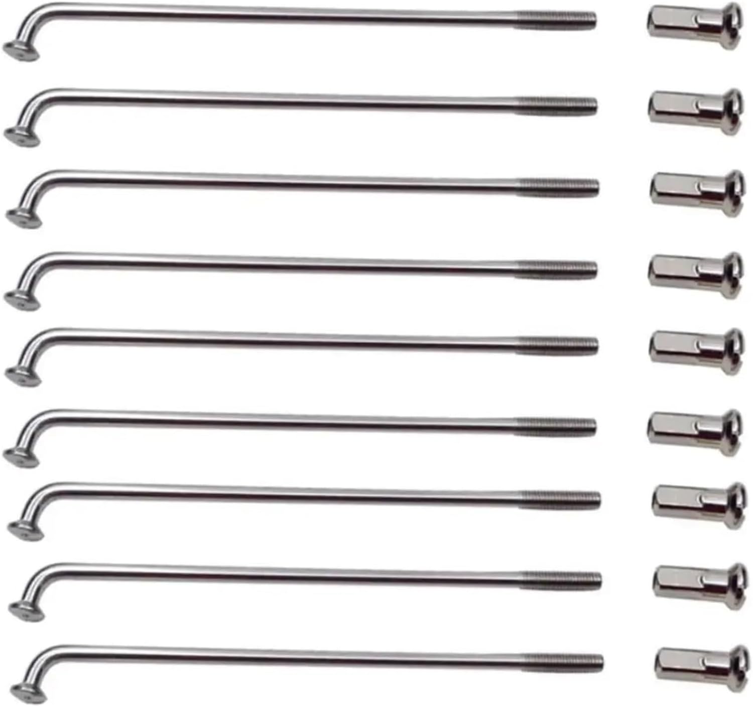 Electric Bicycle Spokes, Stainless Steel Spokes, 36Pcs 60-305mm Electric Bicycle E-Bike Wheel Tire Steel Spokes Bike Parts