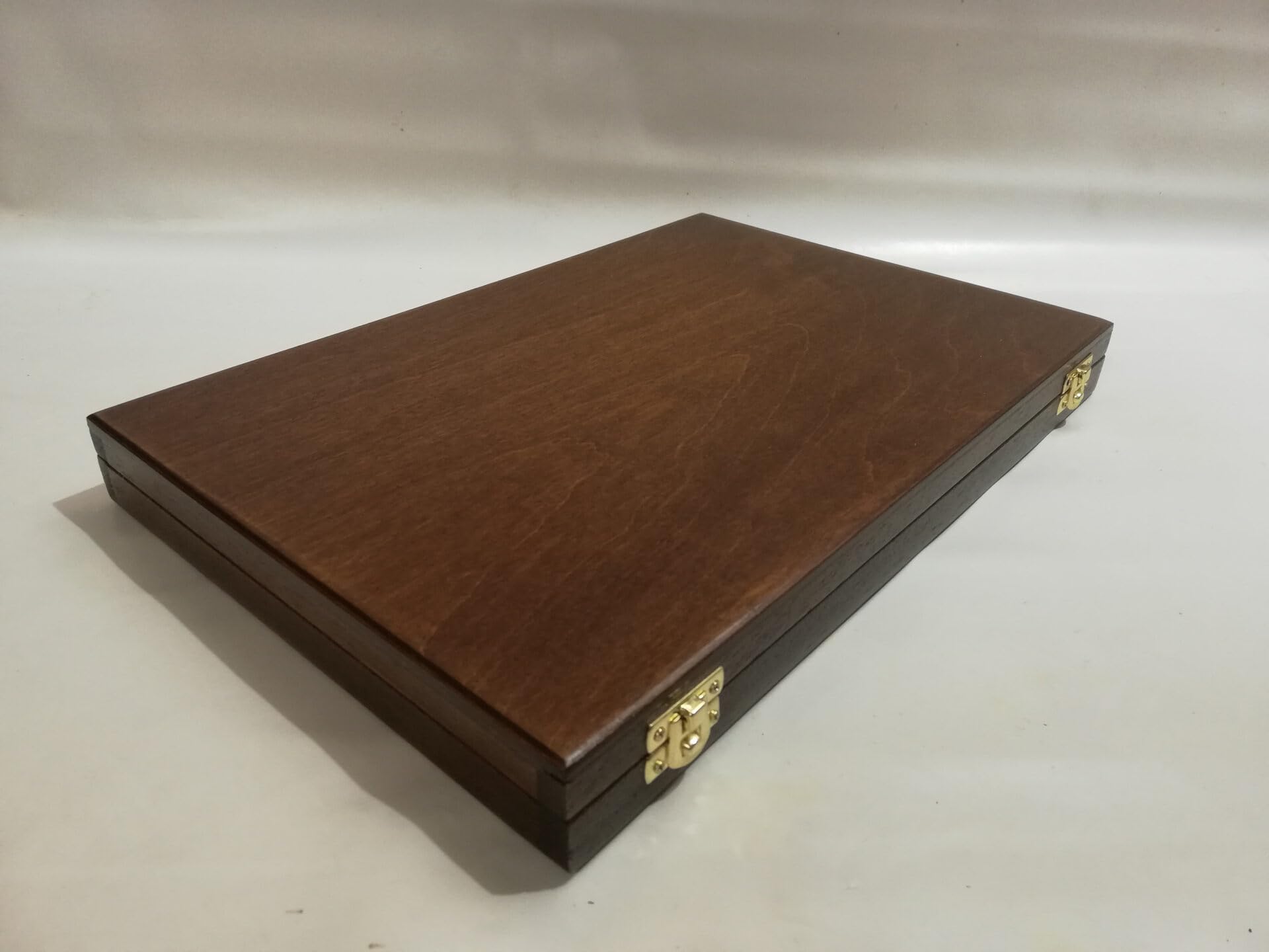 Coins&More Cofanetto in legno per orologi da taschino, gemme, fossili e minerali – fatto a mano, interni morbidi, certificato
