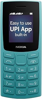 Nokia All-New 105 Dual Sim Keypad Phone with Built-in UPI Payments, Long-Lasting Battery, Wireless FM Radio | Cyan Price In India
