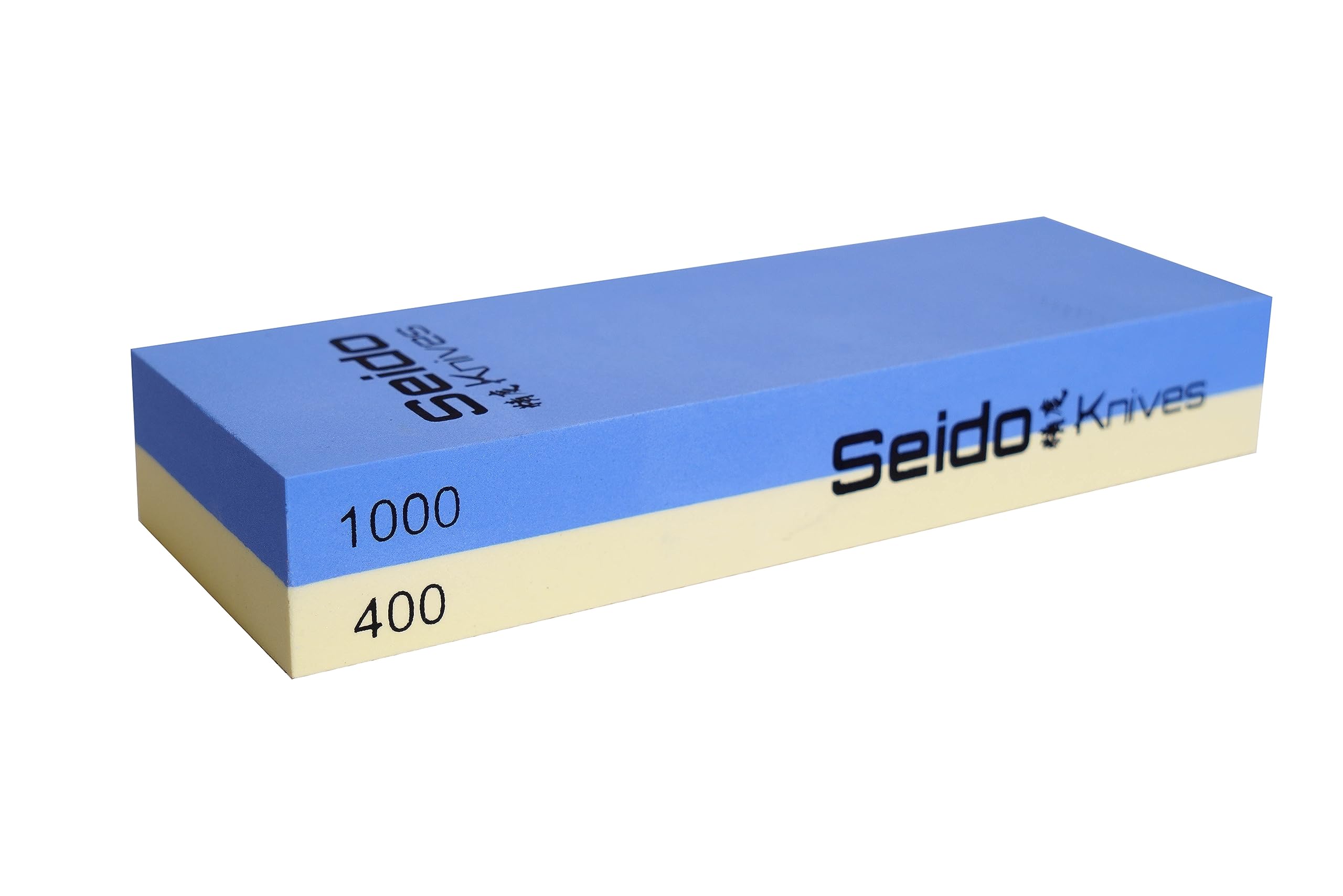 Seido Knives Professional Whetstone Set, Knife Sharpening Stone Kit Dual Grit Whetstone 400/1000 3000/8000 Knife Sharpener with Leather Strop