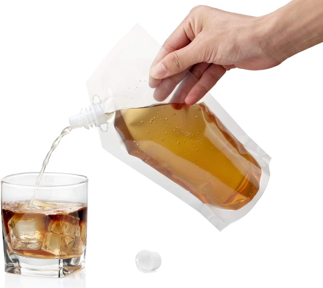 One-Day Sale: Up to 60% Off Flasks Liquor Cruise Pouches, WYNK Concealable And Reusable Sneak Alcohol Anywhere - 4x32oz+3x16oz+3x8oz+1 funnel