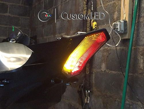 Miniatura 4 de Blaster-X - Luz trasera LED integrada para Yamaha YZF-R1 2015-2024 (lente ahumada)