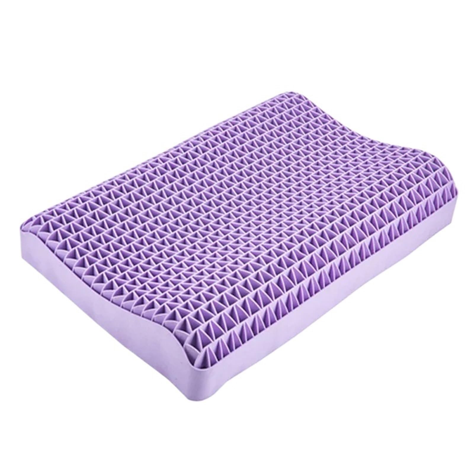 BNVEWR Pectin Pillow, Pectin Pillow Breathable Air Layer Washable With Water, Pressure Cervical Neck Latex Adult Single,Breathable