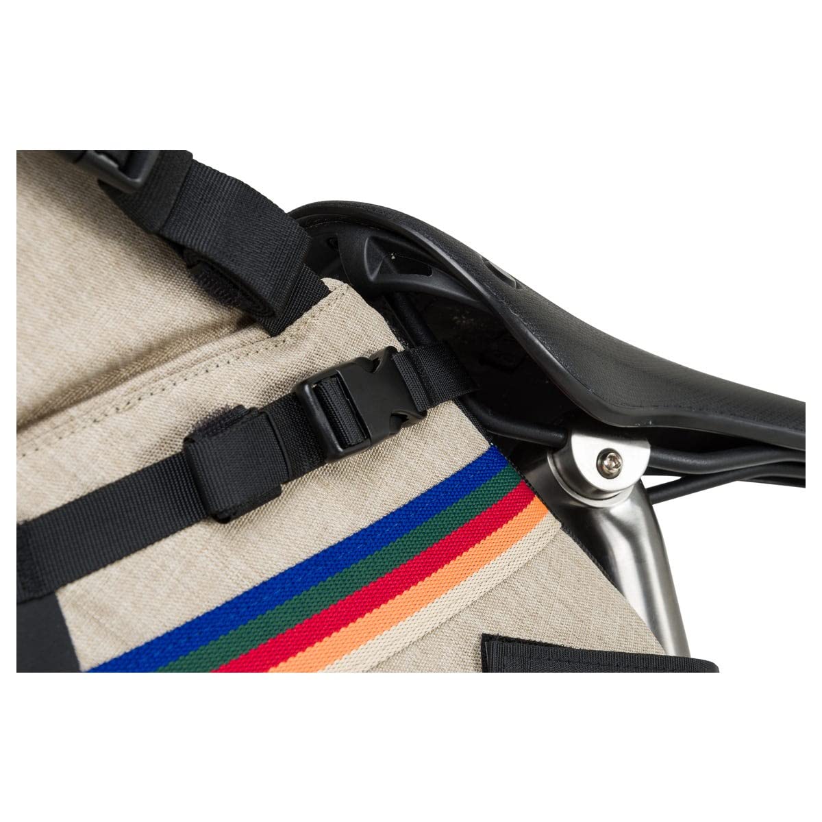 AGU Seat-Pack Sacoche de Selle Bikepacking, Sacoche de Selle 10 litres, Hydrofuge, Réfléchissante, Montage Simple, 100% Polyester Recyclé - Vintage