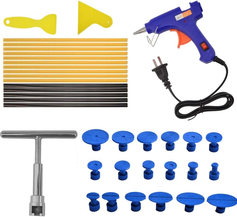 KAWISH Car Dent Puller Tools, Small Hail Damage Repair Kit