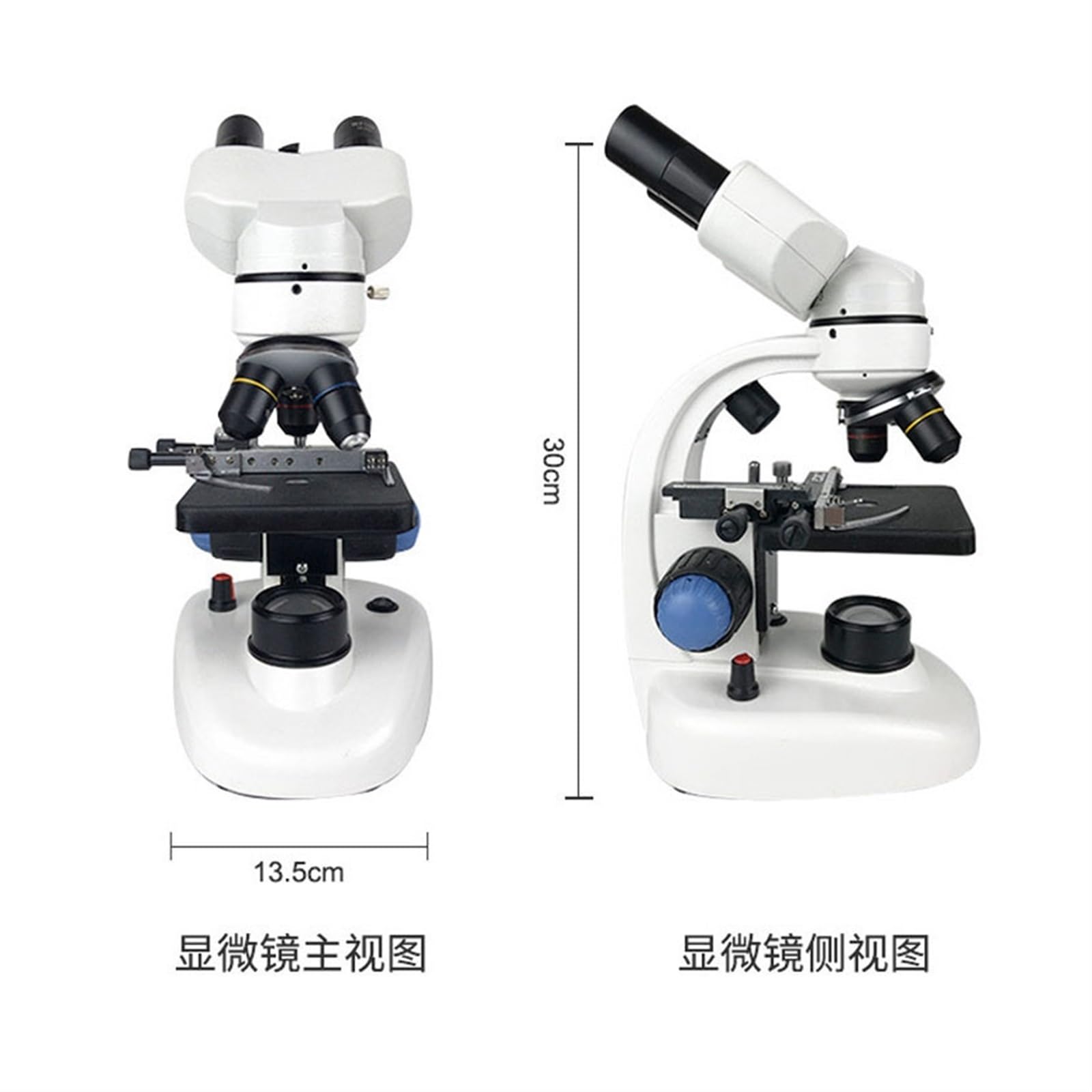 Microscopio, Microscopio grandangolare binoculare 1000x HD Ingrandimento elevato con bestiame chiaro e acquacoltura