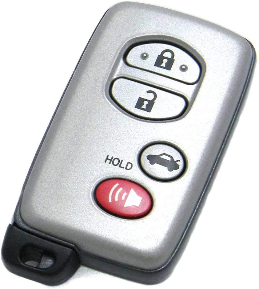 OEM Electronic 4-Button Smart Key Fob Remote Compatible with Toyota (FCC ID: HYQ14AAB, P/N: 89904-06040, 89904-06041, 89904-33181)