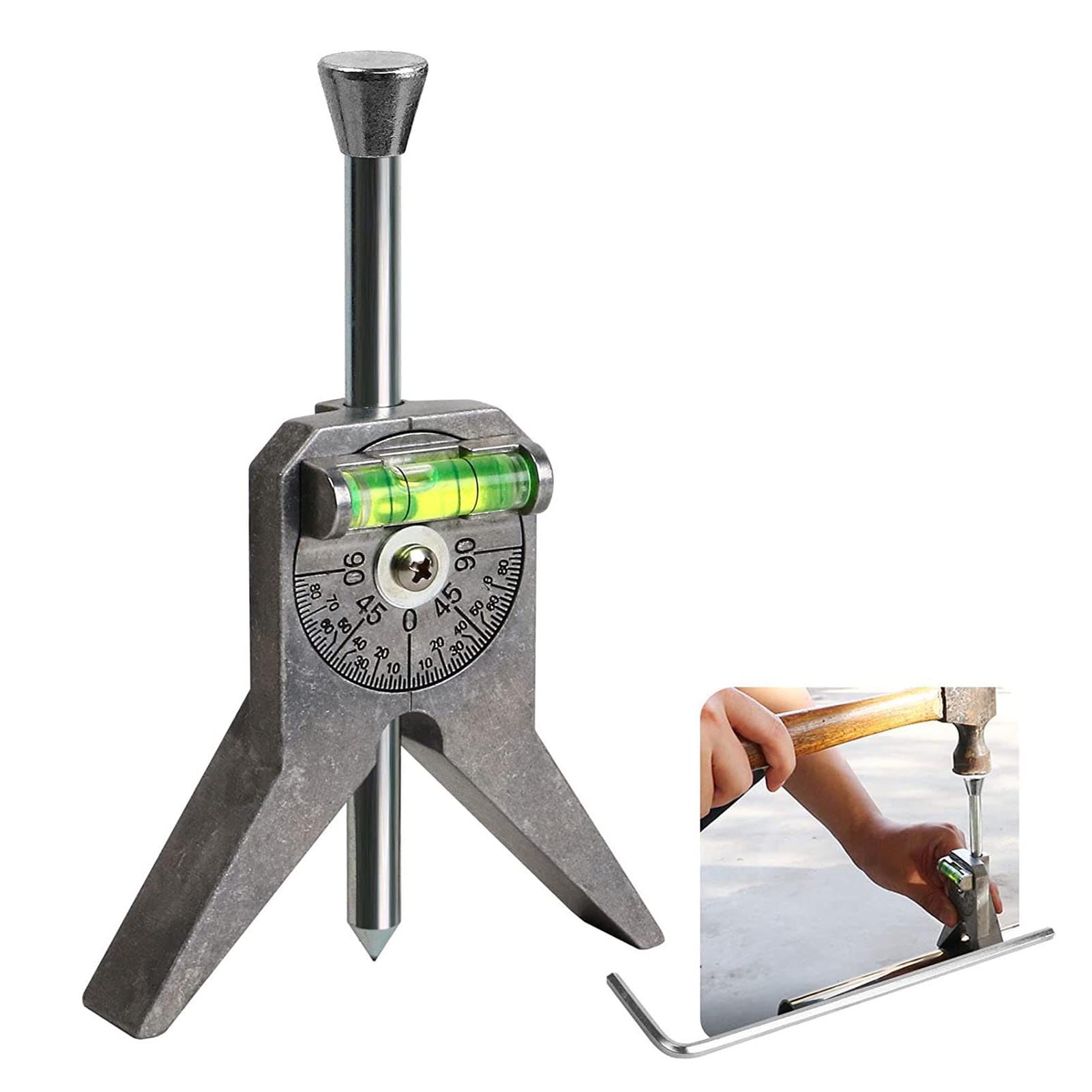 Pipe Center Finder Stainless Steel Scale Adjustable Safety Pipe Marker Centering Tool - Image 3