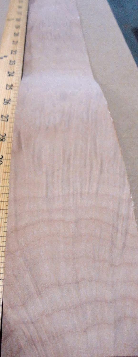 Maple Burl Wood Veneer edgebanding 2.5" x 12" on Paper Backer no Adhesive roll