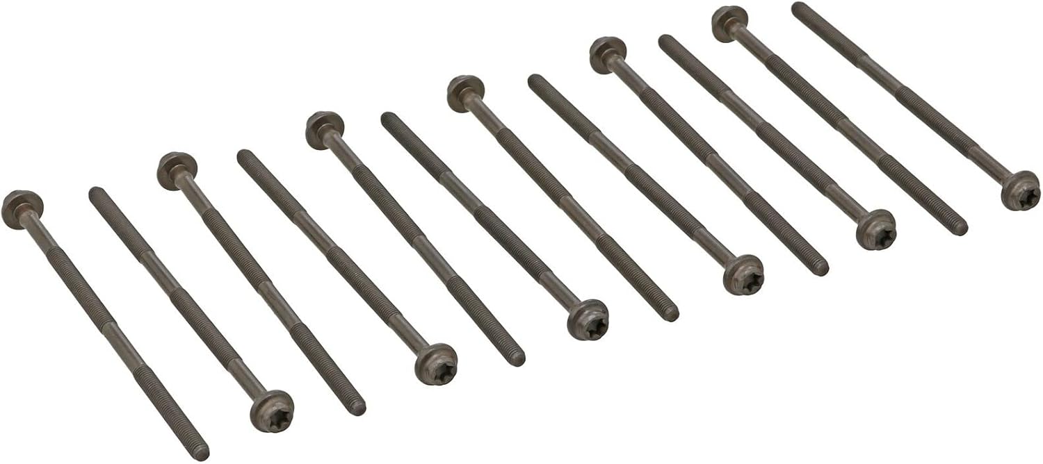 Replacement Engine Cylinder Head Bolt Set 523.050 (Length: 230mm, Thread Size: M10, Thread Pitch: 1.5mm, Bolt Head Nut Design: Female Torx/AWD) for Porsche (EB119126)