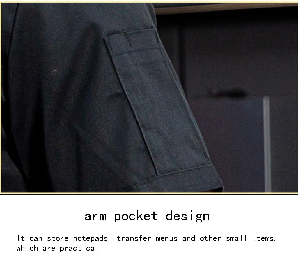 Kitchen Cook Shirt Long/Short Sleeve Unisex Chef Jacket Double-Breasted Classic Coat Restaurant Kitchen Uniform