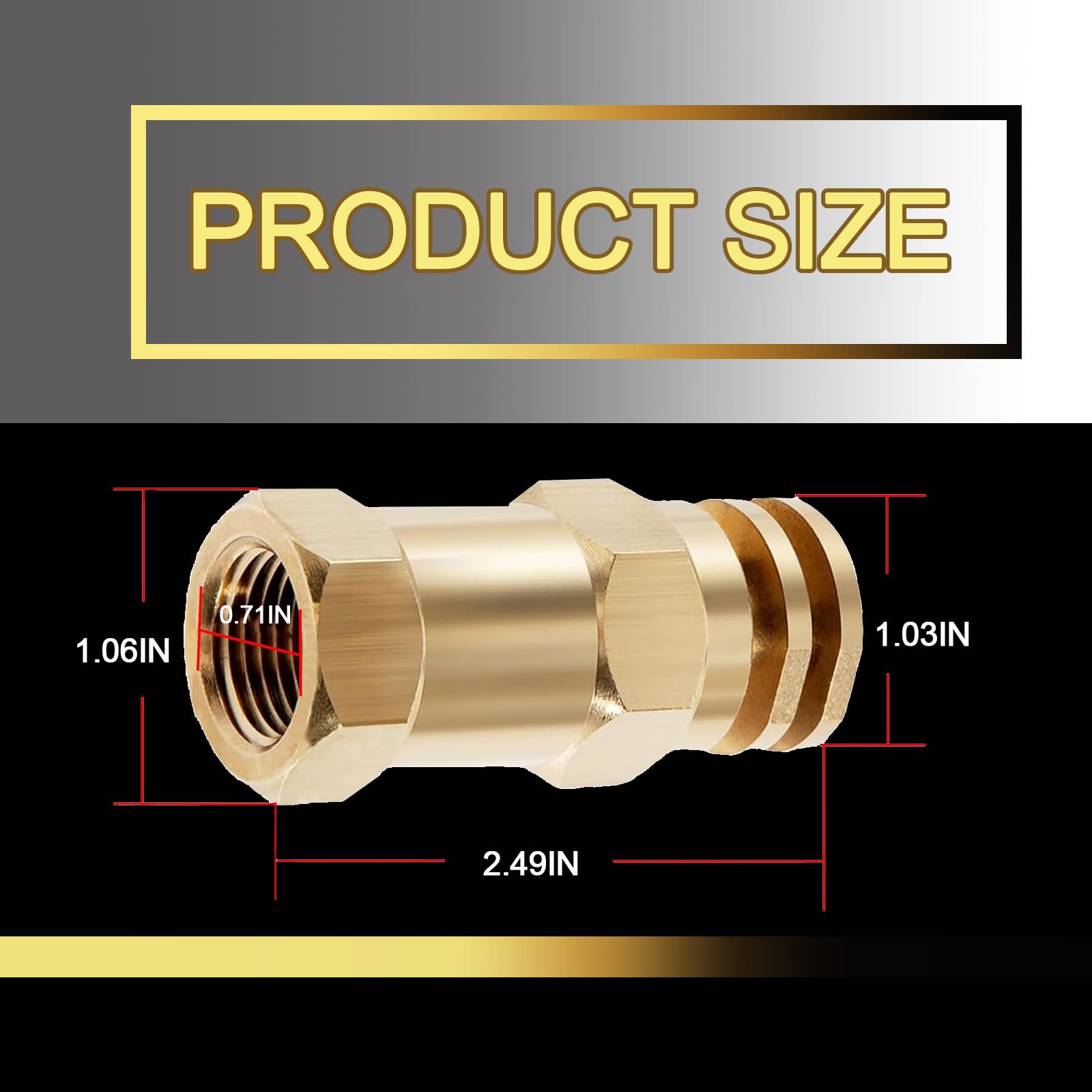 YMT Repuesto para boquilla de pulverización sin brazo 6540-1 de 1/2 pulgada FPT orificios #5 2.0 GPM 40 PSI (tapas de 90° y 180° incluidas)