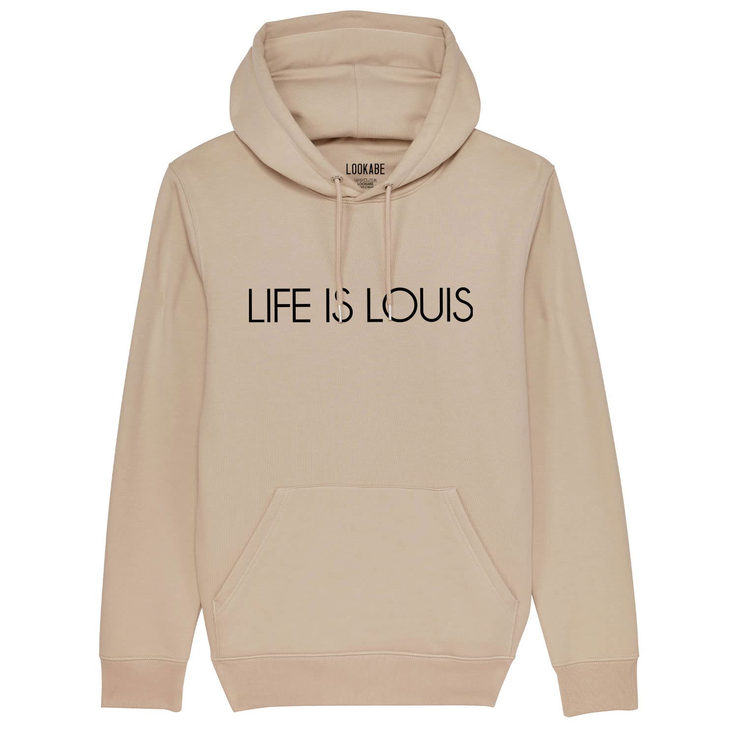 Damska bluza z kapturem Cruiser – Life is Louis – sportowy styl uliczny z długim rękawem bluza z kapturem z bawełny organicznej na jesień i zimę, Desert Dust, L