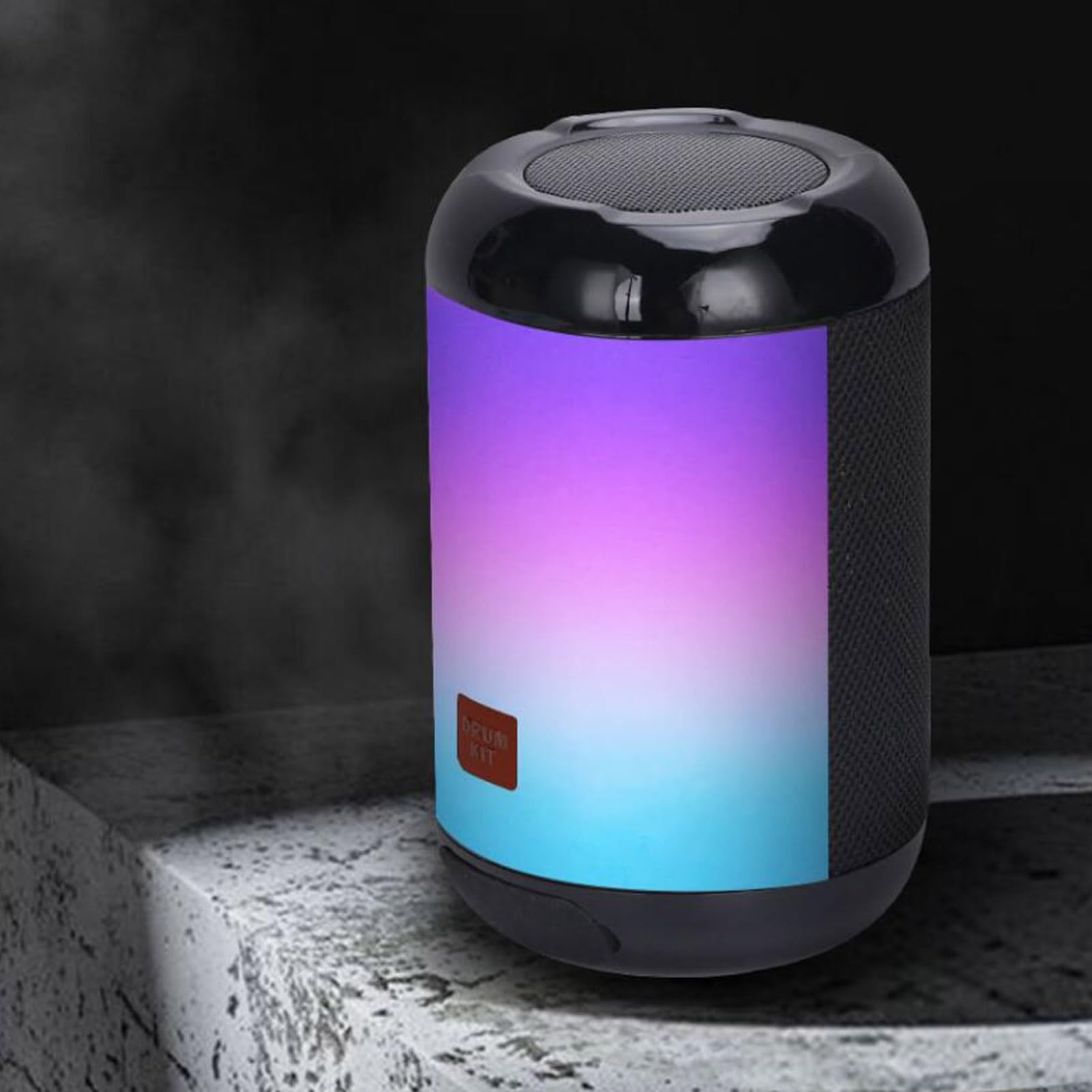 Naroote Set di Batteria Virtuale Professionale Portatile con Luce RGB per Principianti Bambini Adulti per Esercitarsi Ovunque Spettacoli Dal Vivo di Gruppi Scolastici ABS