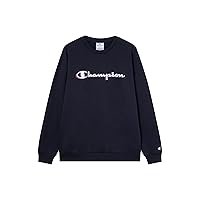 Champion Legacy Man - Felpa con Logo Grande, Blu
