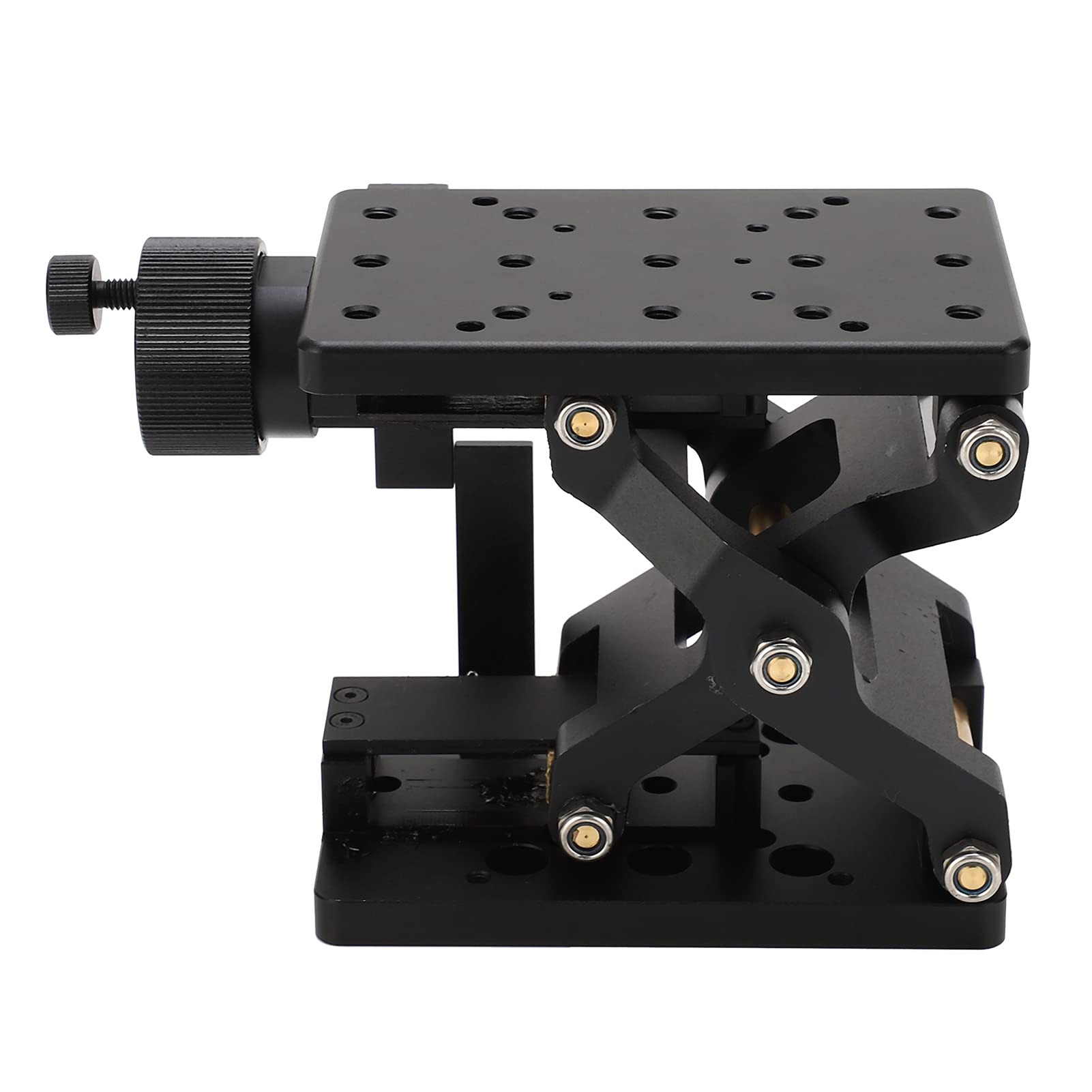 Plateau Linéaire Axes Z Table Réglage Manuel Alliage Aluminium Mouvement Fluide 60mm pour Microscopes Équipement Optique Précision Labo Ingénierie
