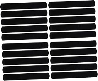 FOMIYES 20pcs Hat Sweat Sticker Hat Sweat Pad Collar Sweat Pads Hat Size Reducer Adhesive Sweat Absorption Strips Cap Sweat Pads Collar Sweat Liner Black Sweatband Non-woven Fabric