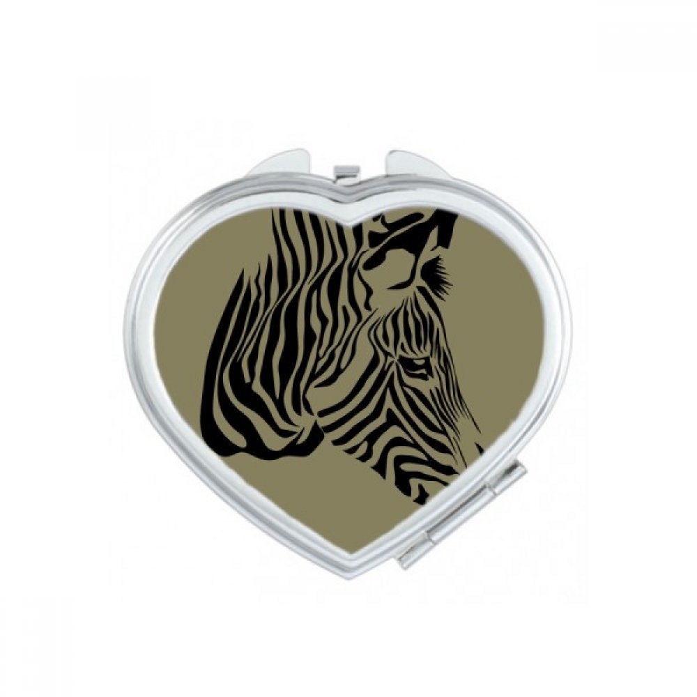 Miroir compact jaune zèbre pour corriger votre maquillage partout facilement