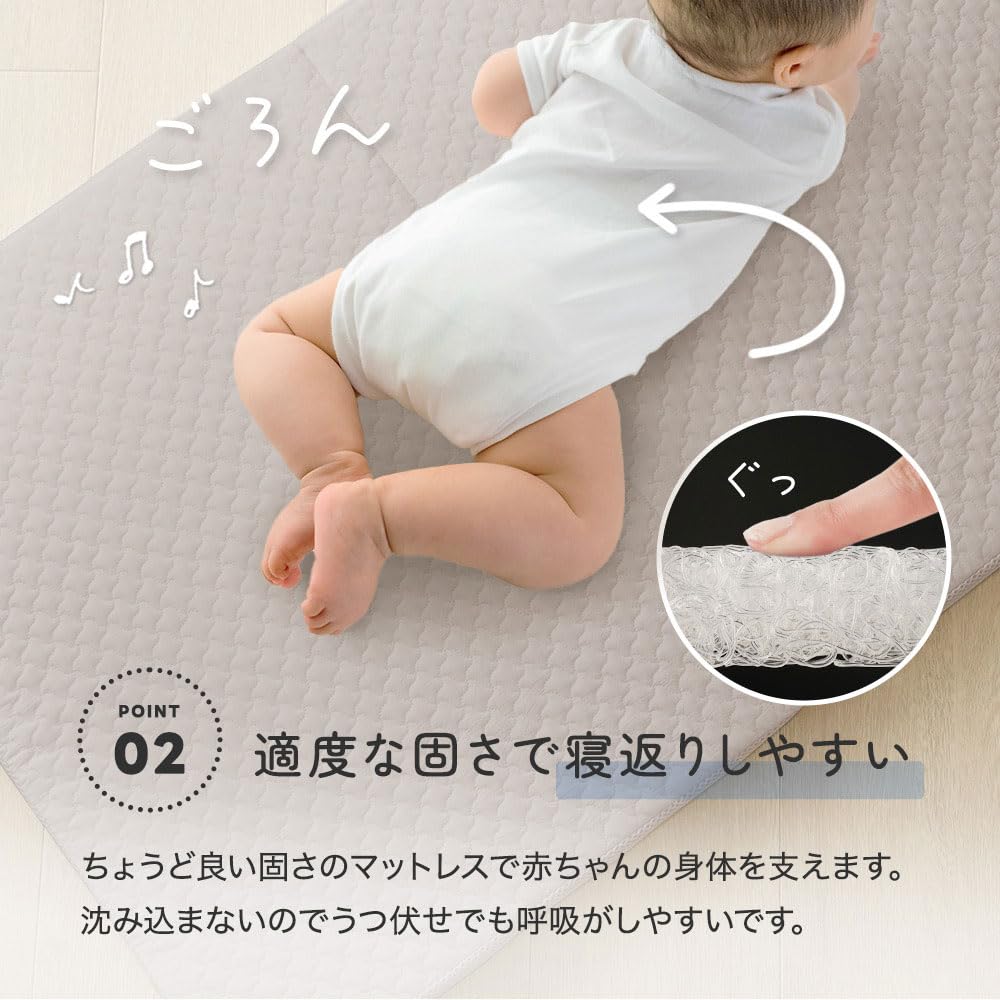 Amazon.co.jp: アンジュスマイル ベビーマット ベビー マットレス