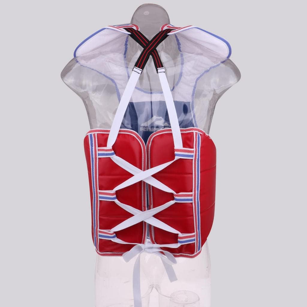 Baosity Unisex Taekwondo Chest Guard Martial Art Chest Body Protector Vest Armour for MMA, Muay Thai, Boxing, Sanda, Training and Competition : Sports & Outdoors