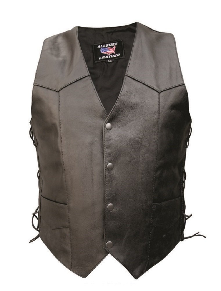 Men's AL2202 Basic Side Laced vest 66 Black