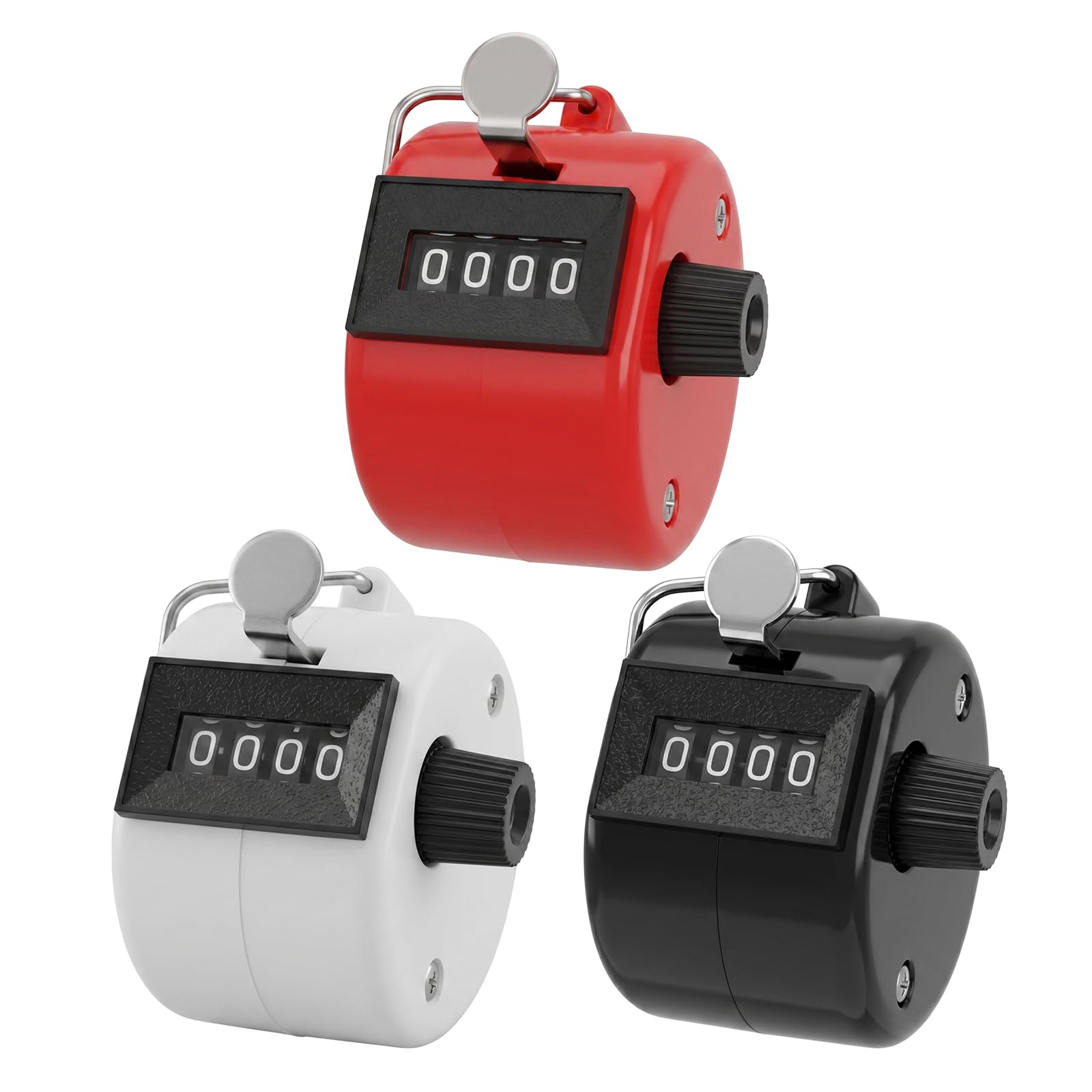 Heryson 3 Pack 4-Digit Mechanical Handheld Tally Counters