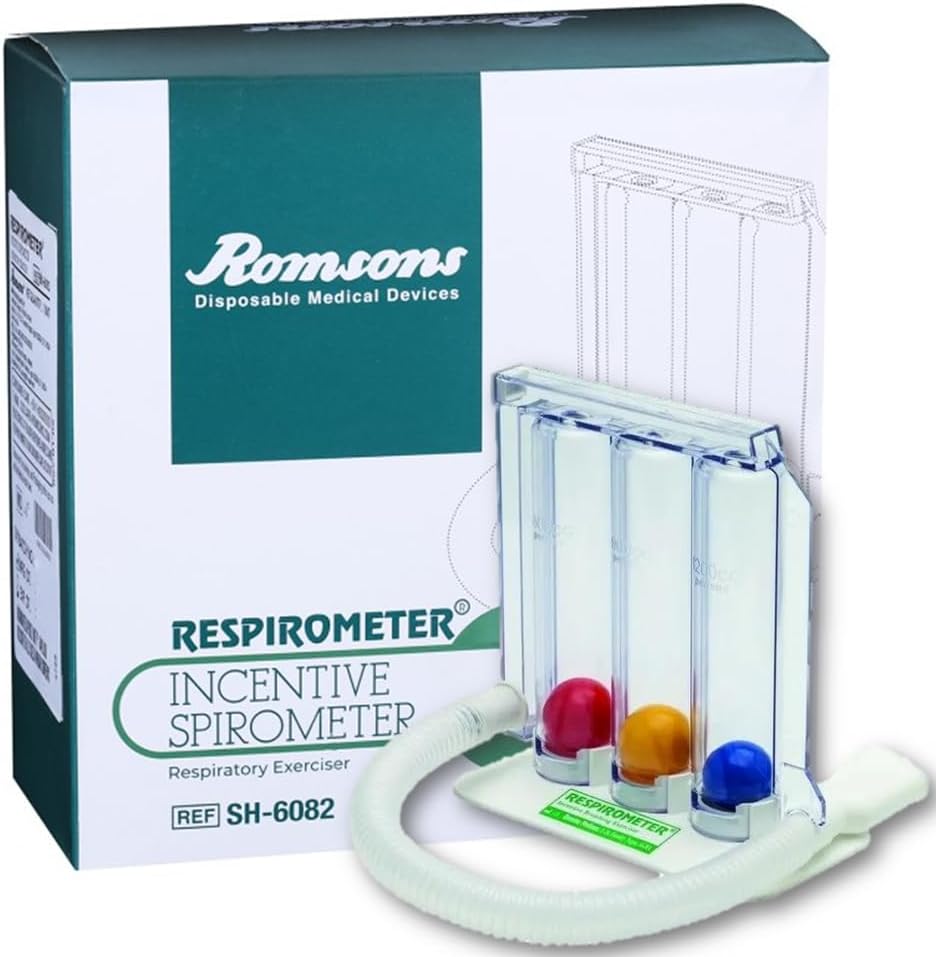 Romsons Respirometer SH-6082 3 Ball Lung Exerciser Respiratory ...