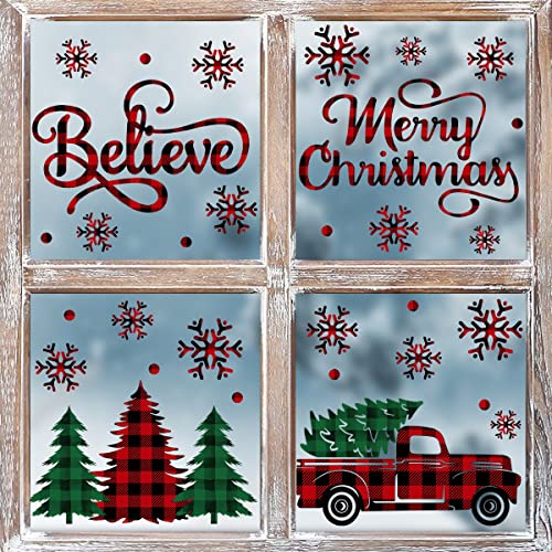 Horaldaily Christmas Window Clings
