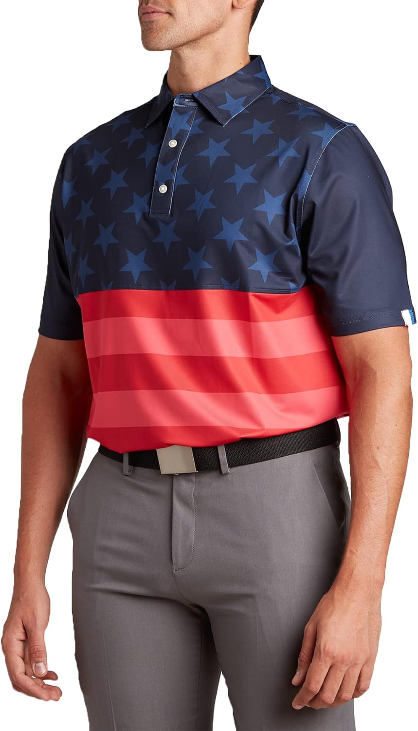 U Suck at Golf Men’s Golf Polo - Dry Fit Golf Polo Shirts for Men - High Performance Golf Club Apparel Company