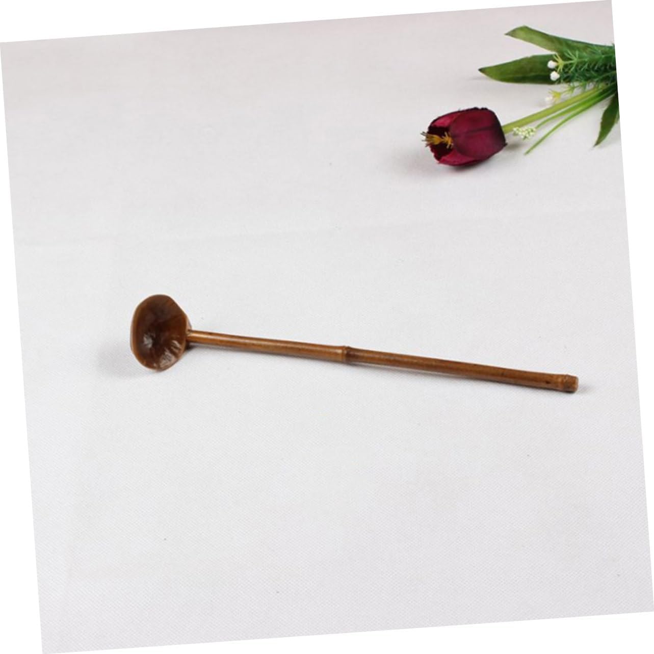 SOLUSTRE Long Handle Soup Ladle Bamboo Water Scoop Tea Ceremony Utensil Versatile Use for Tea Wine Soup Ergonomic Design Easy to Maintain