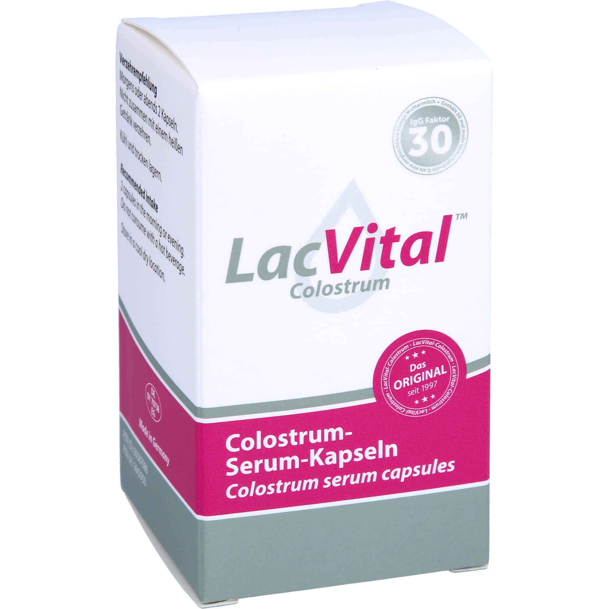 Colostrum Kapseln 60 Stück Biestmilch Kuh-Colostrum Pulver Made in Germany