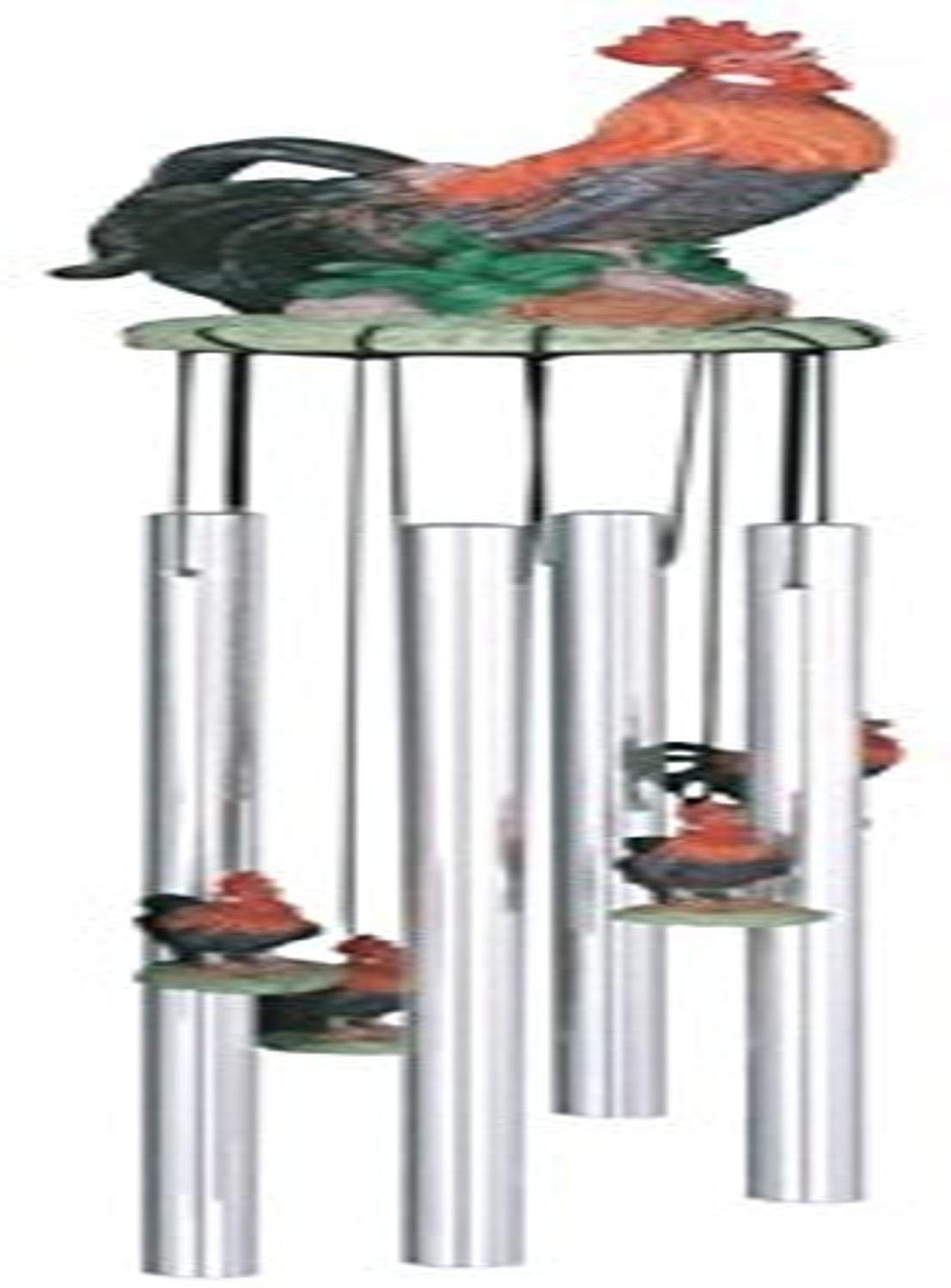 Carillon de jardin avec coq StealStreet Ss-g-41537 en métal robuste pour résister aux intempéries