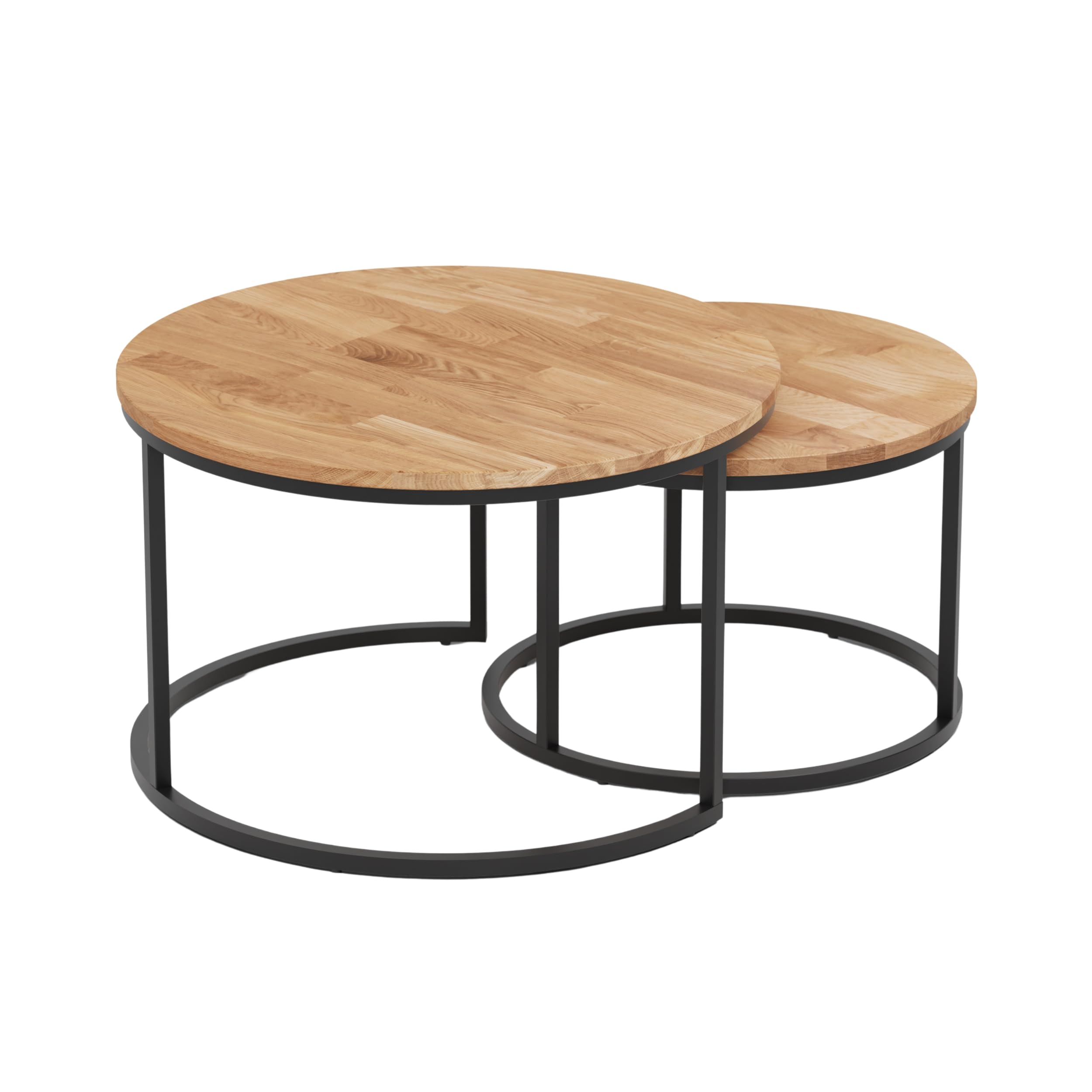 image.title RIVERBANK® Couchtisch Rund - Stylischer Satztisch aus Massiv image.title RIVERBANK® Couchtisch Rund - Stylischer Satztisch aus Massiv