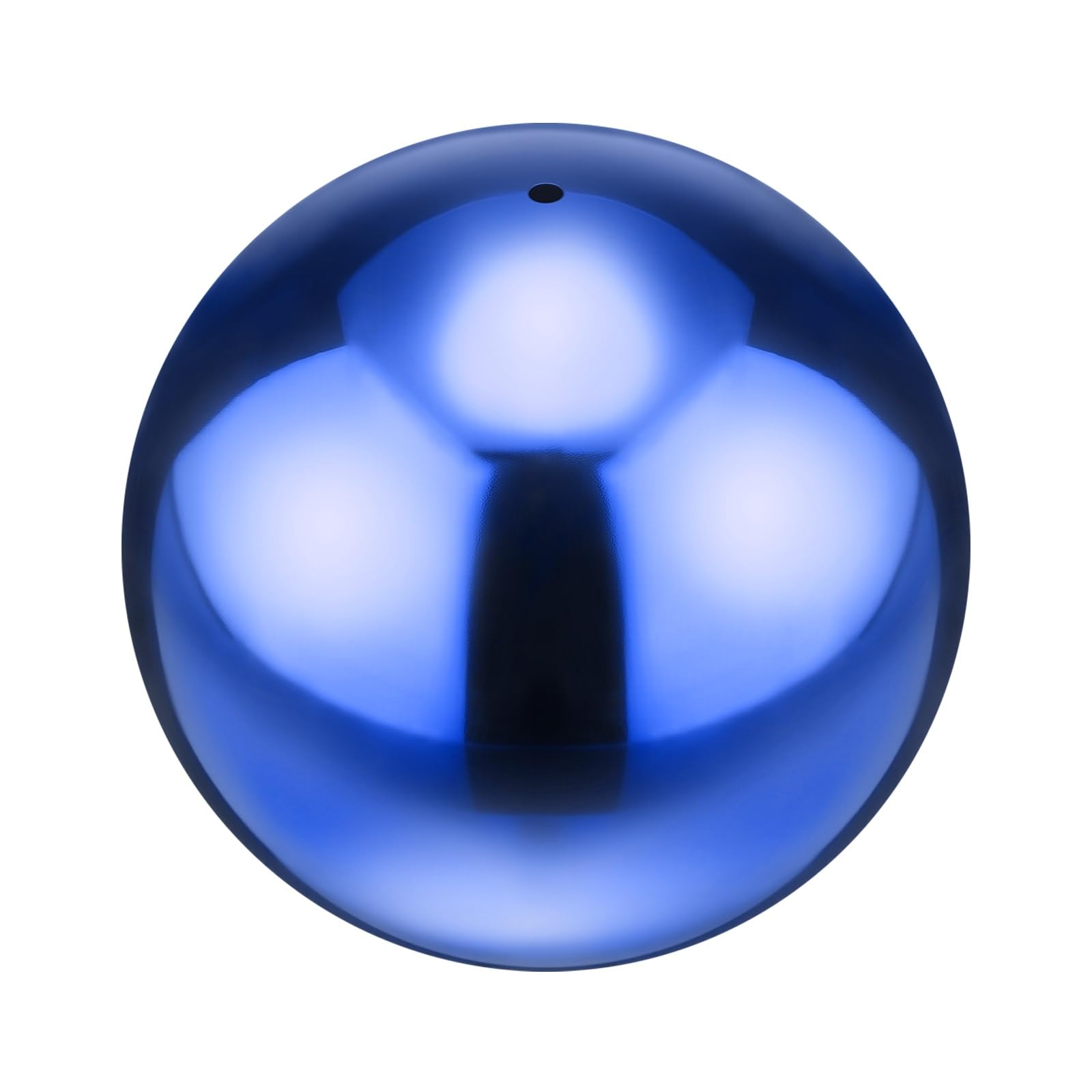 M METERXITY 1-Pack Gazing Globes 4 inch 201 Stainless Steel, Ruby Blue