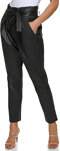 Miniatura 2 de DKNY Pantalón de cintura Misses Paperbag para mujer