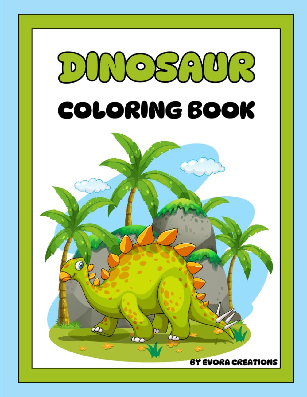 Dinosaur Colouring Book for Kids Ages 3-8: 30 Fun Dinosaurs to Color: Perfect Gift for Dinosaur Lovers