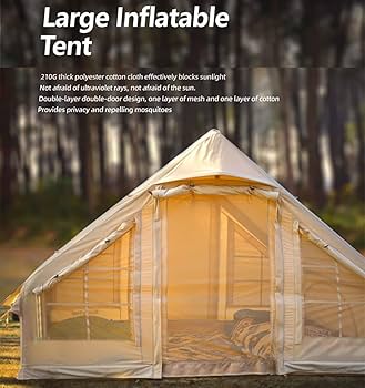 Amazon | 大型インフレータブルテント、ポンプ付きインフレータブル