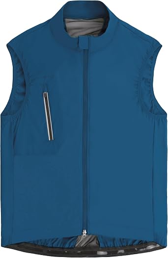 Mens Cycling Vest Windproof Waterproof Cycling Gilet Sleeveless Zipper pocket Breathable Bicycle Gilet Bike Vest