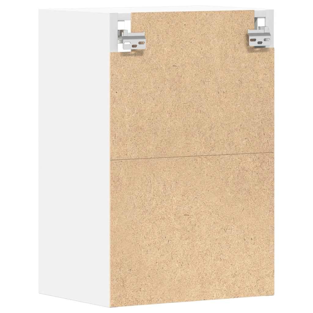 Hängeschrank Riga Weiß 40x29,5x60 cm Holzwerkstoff Wandschrank Küchenzubehör mit viel Stauraum für Schüsseln Teller Töpfe