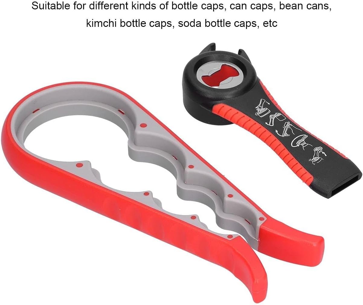 Manual Can Opener,Jar Opener, Wide Range of Applications Multifunctional 5-Way Corkscrew Multifunctional Can Opener Easy to Use for Daily Tools for Party Dinner