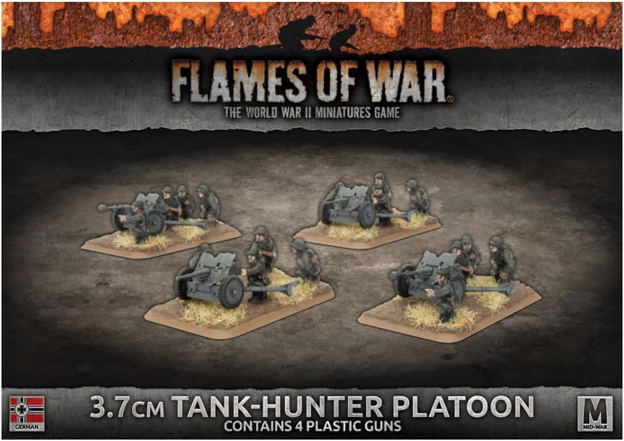 Flames of War: Mid War: German: 3.7mm Tank Hunter Platoon (GBX114)