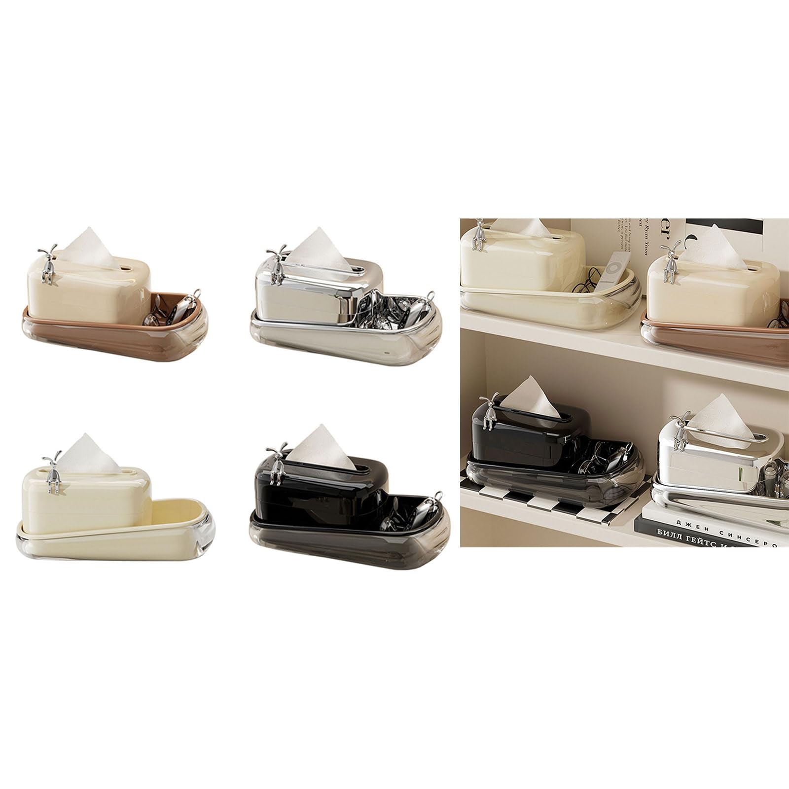 Large Capacity and Easy to Use Tissue Box Modern Tissue Box Tissue Storage Case Convenient Paper Dispenser