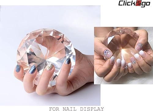 Miniatura 3 de Pisapapeles de cristal transparente con forma de corazón de diamante de 3 pulgadas 3.150 in Decoración de oficina en casa y regalo del día de San